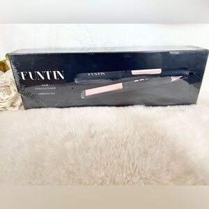 New with tag FUNTIN S10 HAIR STRAIGHTENER TITANIUM ROSE GOLD 100%floating plates